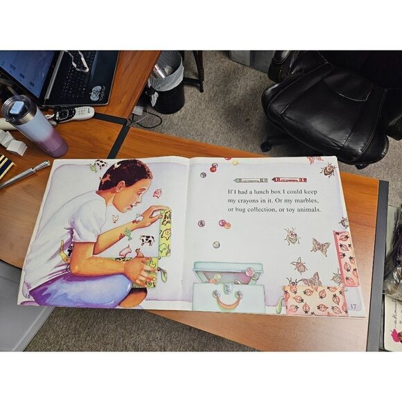 Large 20in x 20in Children's Book. I need a Lunch Box by Jeannette Caines - Picture 7 of 9
